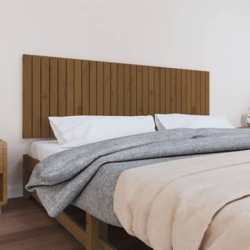 Wall Headboard Honey Brown - Solid Pine Wood | Hipo Market