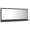 Stylish Grey Bathroom Mirror - Engineered Wood 90x10.5x37 cm