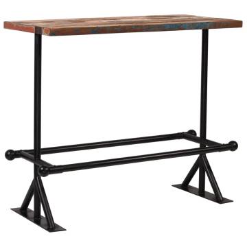 5 Piece Solid Reclaimed Wood Bar Set - Unique & Timeless