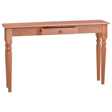 Solid Mahogany Console Table - Rustic Charm | HipoMarket