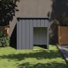 Dog House with Roof Anthracite 110x103x109 cm Galvanised Steel Colour anthracite 