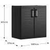 Keter Base Storage Cabinet Detroit XL Black - Organize Your Space