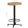 Bar Stools 2 pcs 66 cm Solid Mango Wood - Elegant Seating