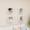 Wall Cube Shelves 4 pcs High Gloss White 26x15x26 cm Colour high gloss white Size 26 x 15 x 26 cm Quantity in Package 4 Number of Pieces 1 