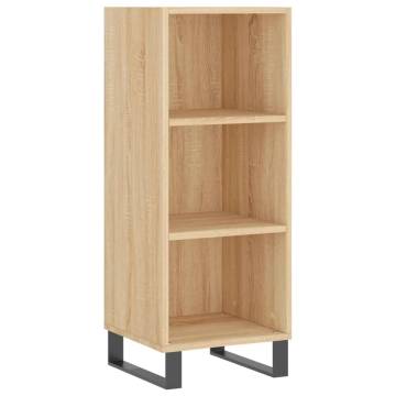 Stylish Highboard Sonoma Oak - 34.5x34x180 cm | HipoMarket