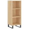 Stylish Highboard Sonoma Oak - 34.5x34x180 cm | HipoMarket