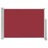 Patio Retractable Side Awning 80x300 cm - Red | HipoMarket