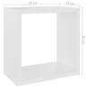 Wall Cube Shelves - 2 pcs White - Stylish & Durable Design