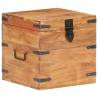 Chest 40x40x40 cm Solid Acacia Wood Colour dark brown Quantity in Package 1 Width 40 cm 