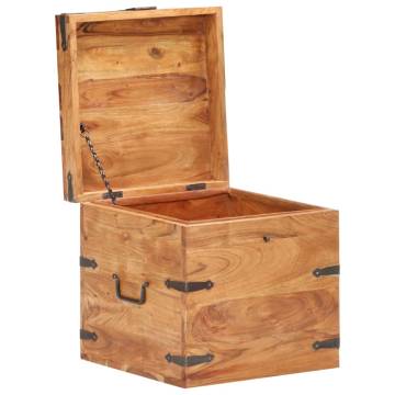 Solid Acacia Wood Chest - Stylish & Functional Storage Solution