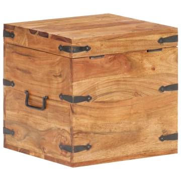 Solid Acacia Wood Chest - Stylish & Functional Storage Solution