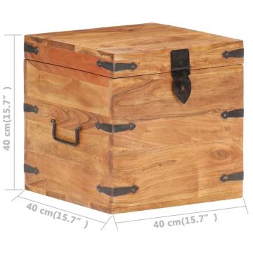 Solid Acacia Wood Chest - Stylish & Functional Storage Solution