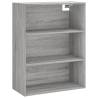 Stylish Highboard Grey Sonoma - 69.5x32.5x180 cm