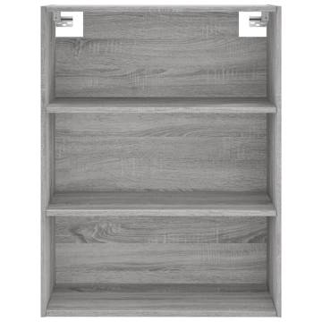 Stylish Highboard Grey Sonoma - 69.5x32.5x180 cm