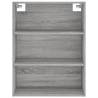 Stylish Highboard Grey Sonoma - 69.5x32.5x180 cm