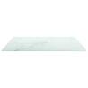 Table Top White 60x60 cm with Marble Design - Hipomarket