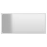 High Gloss White Bathroom Mirror - 80x1.5x37 cm