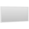 High Gloss White Bathroom Mirror - 80x1.5x37 cm