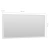 High Gloss White Bathroom Mirror - 80x1.5x37 cm