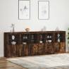 Modern Sideboard with LED Lights - Smoked Oak | HipoMarket