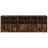 Modern Sideboard with LED Lights - Smoked Oak | HipoMarket