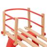 Backrest for Sledge Red Plywood - Safe & Supportive