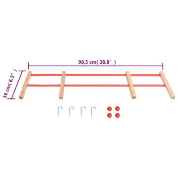 Backrest for Sledge Red Plywood - Safe & Supportive