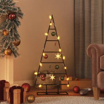 Metal Christmas Tree for Decoration - 90 cm Black | HipoMarket