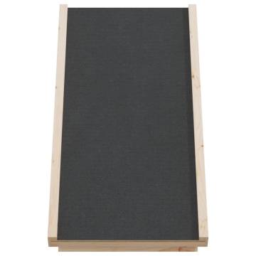 Dog Ramp Grey 70x35 cm Solid Wood Fir | HipoMarket