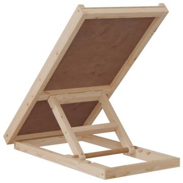 Dog Ramp Grey 70x35 cm Solid Wood Fir | HipoMarket