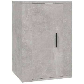 3 Piece Concrete Grey TV Cabinet Set - Stylish & Practical