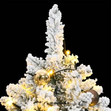 Artificial Hinged Christmas Tree with 150 LEDs & Ball Set - 120 cm