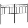 Stylish Black Metal Headboard 135 cm for Your Bedroom