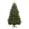 210 cm Artificial Hinged Christmas Tree with 300 LEDs & Balls