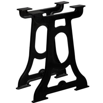 Y-Frame Cast Iron Dining Table Legs - 2 pcs | Hipomarket