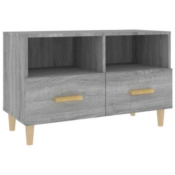 Stylish Grey Sonoma TV Cabinet - 80x36x50 cm | Hipo Market