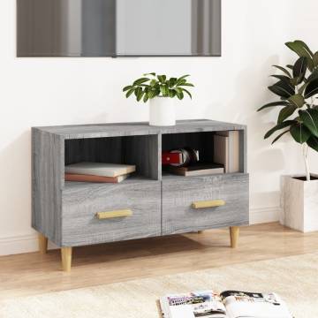 Stylish Grey Sonoma TV Cabinet - 80x36x50 cm | Hipo Market