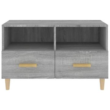 Stylish Grey Sonoma TV Cabinet - 80x36x50 cm | Hipo Market