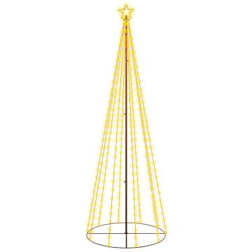 Illuminated Christmas Cone Tree - 310 Warm White LEDs 300 cm