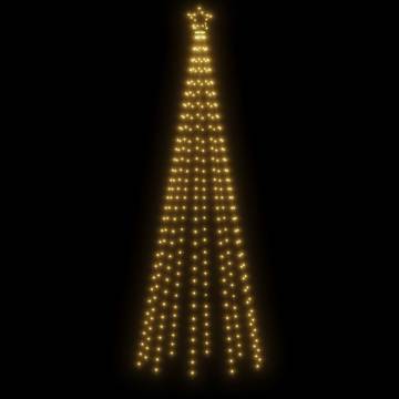 Illuminated Christmas Cone Tree - 310 Warm White LEDs 300 cm