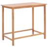 Solid Teak Garden Bar Table - 120x65x110 cm | Hipo Market