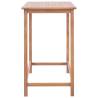 Solid Teak Garden Bar Table - 120x65x110 cm | Hipo Market