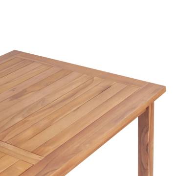 Solid Teak Garden Bar Table - 120x65x110 cm | Hipo Market