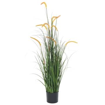 Lifelike Artificial Grass Plant with Cattail - 135 cm