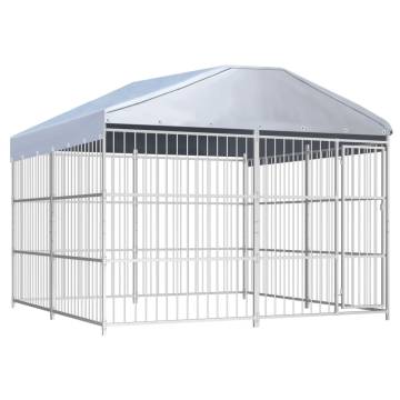 Durable Outdoor Dog Kennel with Roof | 300x300x200 cm