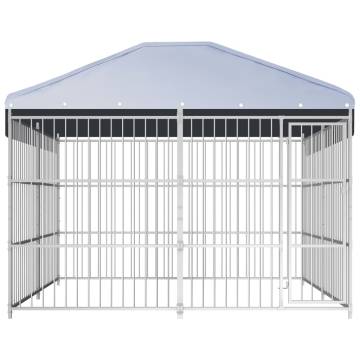 Durable Outdoor Dog Kennel with Roof | 300x300x200 cm