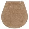 Luxurious Bathroom Mat Set - 3 Piece Fabric Beige