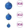 100 Piece Blue Christmas Ball Set - Decorate Your Tree