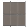 3-Panel Anthracite Room Divider - 150x180 cm Fabric