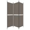 3-Panel Anthracite Room Divider - 150x180 cm Fabric